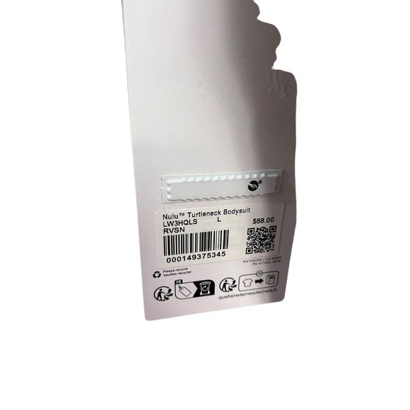 Lululemon Size LARGE Wundermost Ultra-Soft Nulu Turtleneck Bodysuit NWT - Picture 8 of 8